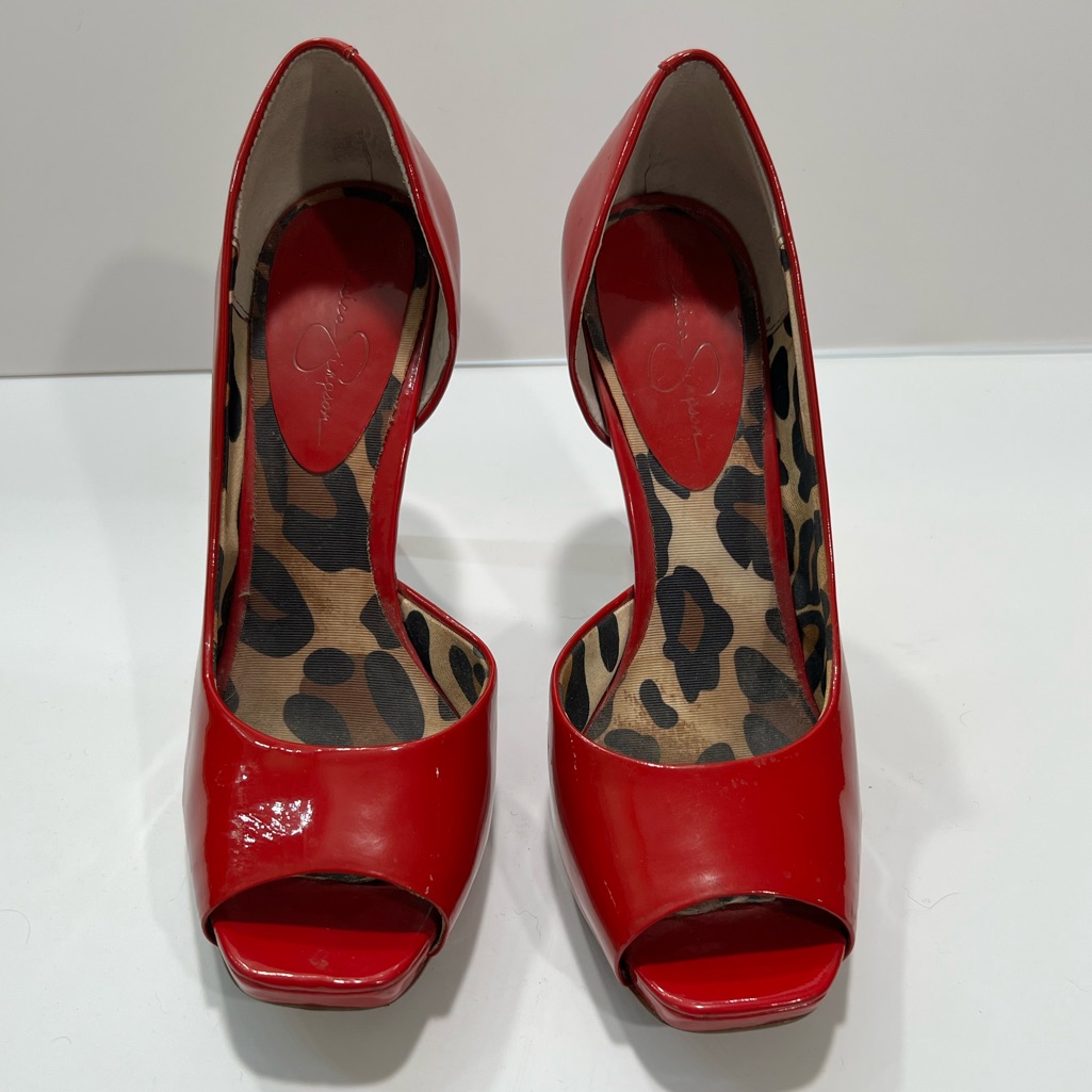 Jessica Simpson Women's Josette Heels Really Red Size 8